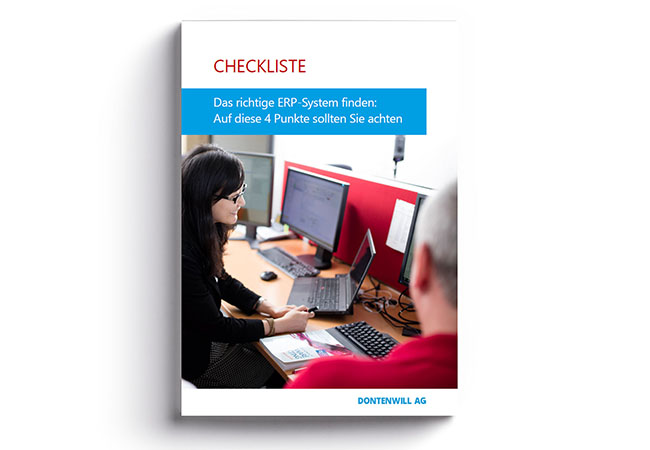 Cover Checkliste, wie Sie das richtige ERP-System finden